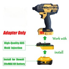 1x Adapter for DEWALT 20V MAX Battery to Powe...