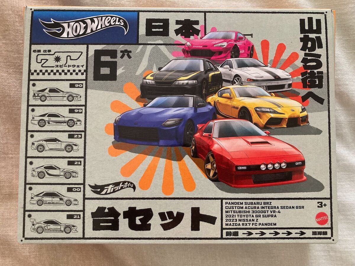 Hot Wheels - 2024 JDM Japanese 6 Car Pack Box Set - Pandem Hot Wheels - 2024 JDM Japanese 6 Car Pack Box Set - Pandem
