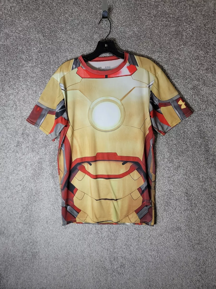 Remera Iron Man Under Armour Alter Ego Iron Man Compression Short Sleeve  Shirt talle 2XL Mens