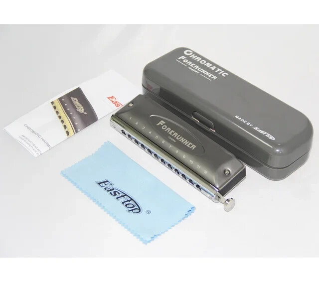 T1248NV Harmonica Forerunner Chromatic Harmonica 12 Hole 48 Tone Mouth Organ UK