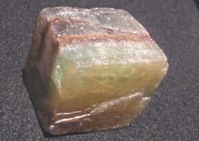 CALCITE GREEN & MULTI COLOR NATURAL TRAPEZOIDAL SHAPE CRYSTAL 232 GRAMS or 8 OZ