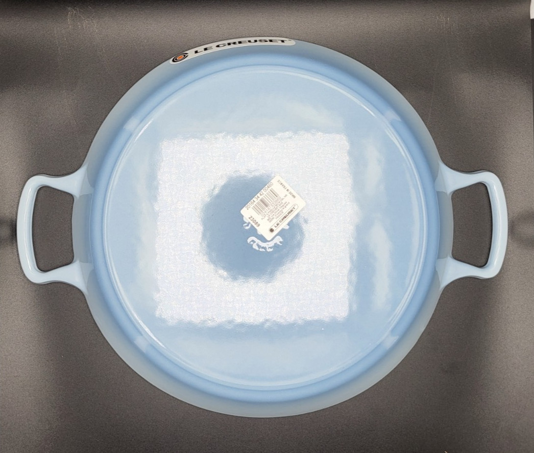 Le Creuset Round Paella Pan - 3.25 Qt - Coastal Blue - NIB (see description)