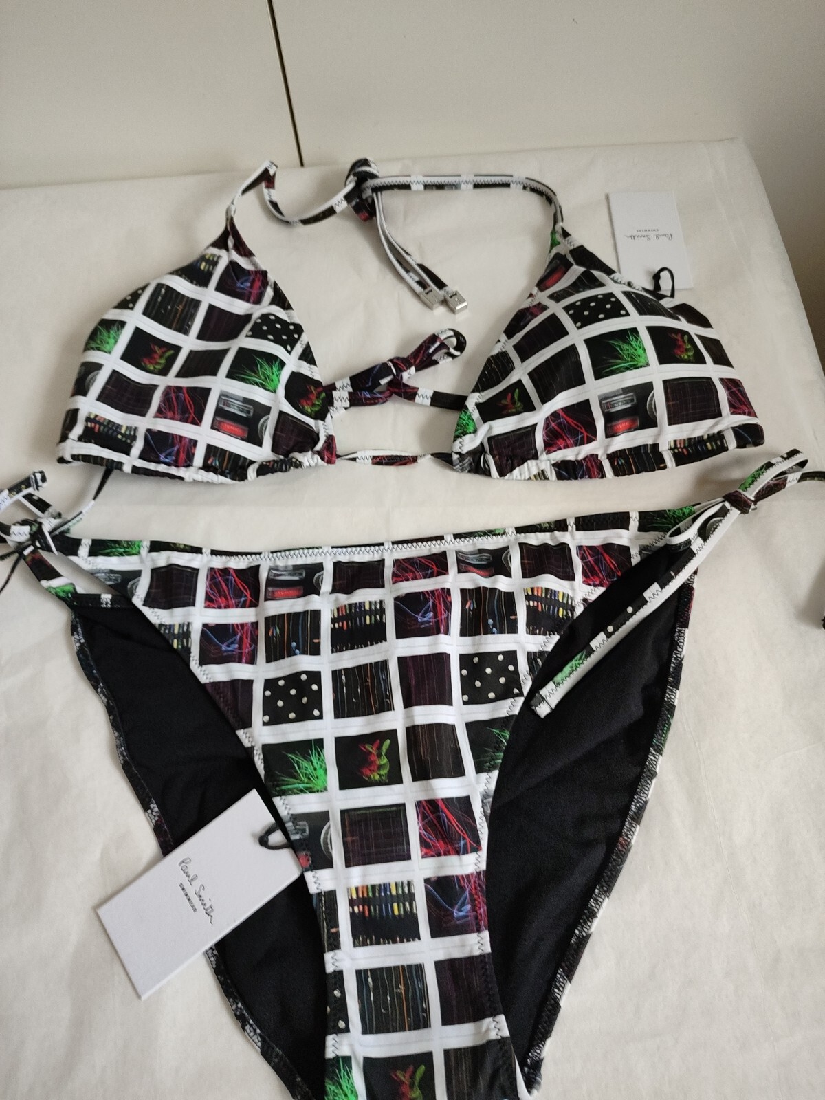 Paul Smith Womens Triangle Bikini Set “XL” bottom 'L' Top Brand New  RRP£145