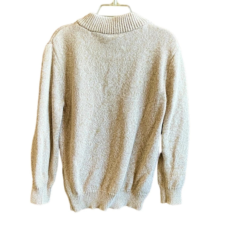 Crazy 8 Boy’s Preppy Henley Long Sleeve Sweater size XS Marled Beige - Image 3 of 4