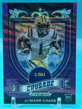 2021 Panini Prizm Draft Picks - Crusade Purple Wave Prizm #162 Ja'Marr Chase RC 