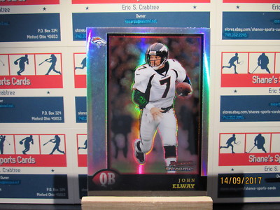 1998 Bowman Chrome Refractors #100 John Elway