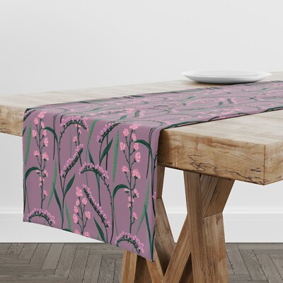 Tischläufer Wildblumen | Einzigartiges Design Tischdeko | Made in EU