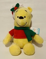 Disney Baby Kids Preferred Holiday Christmas Winnie the Pooh Plush Stuffed Toy