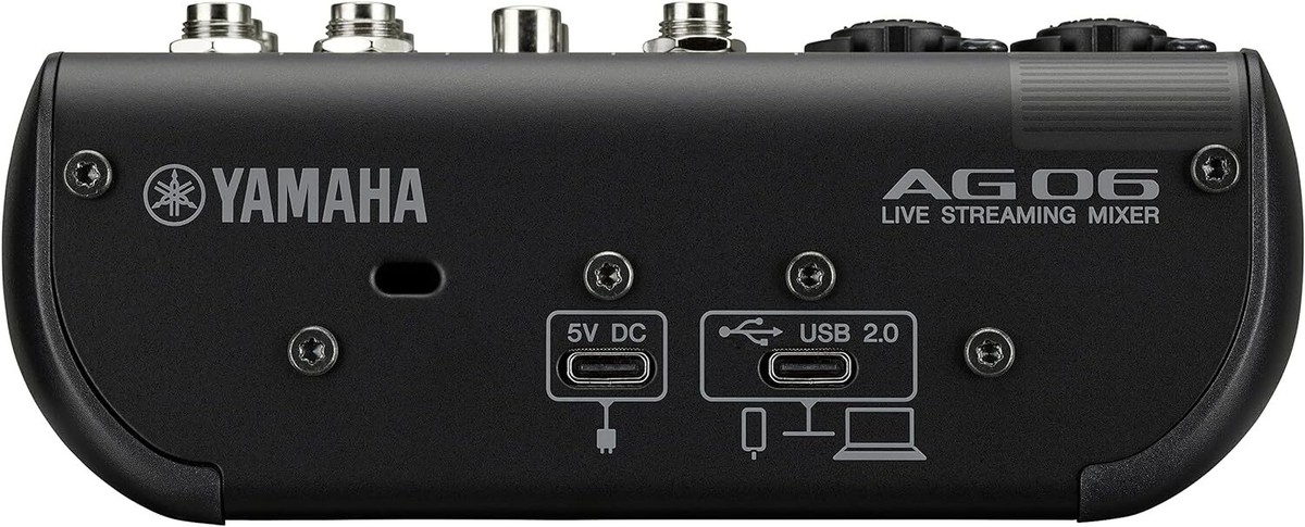 YAMAHA AG06 AG06MK2 B Black 6ch Live Streaming Mixer USB Audio