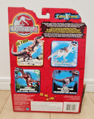未開封　ジュラシックパークIII 3 スピノサウラス Camo Xtreme Hasbro Jurassic Park 3 III Jungle Spinosaurus Camo Xtreme NIB RARE