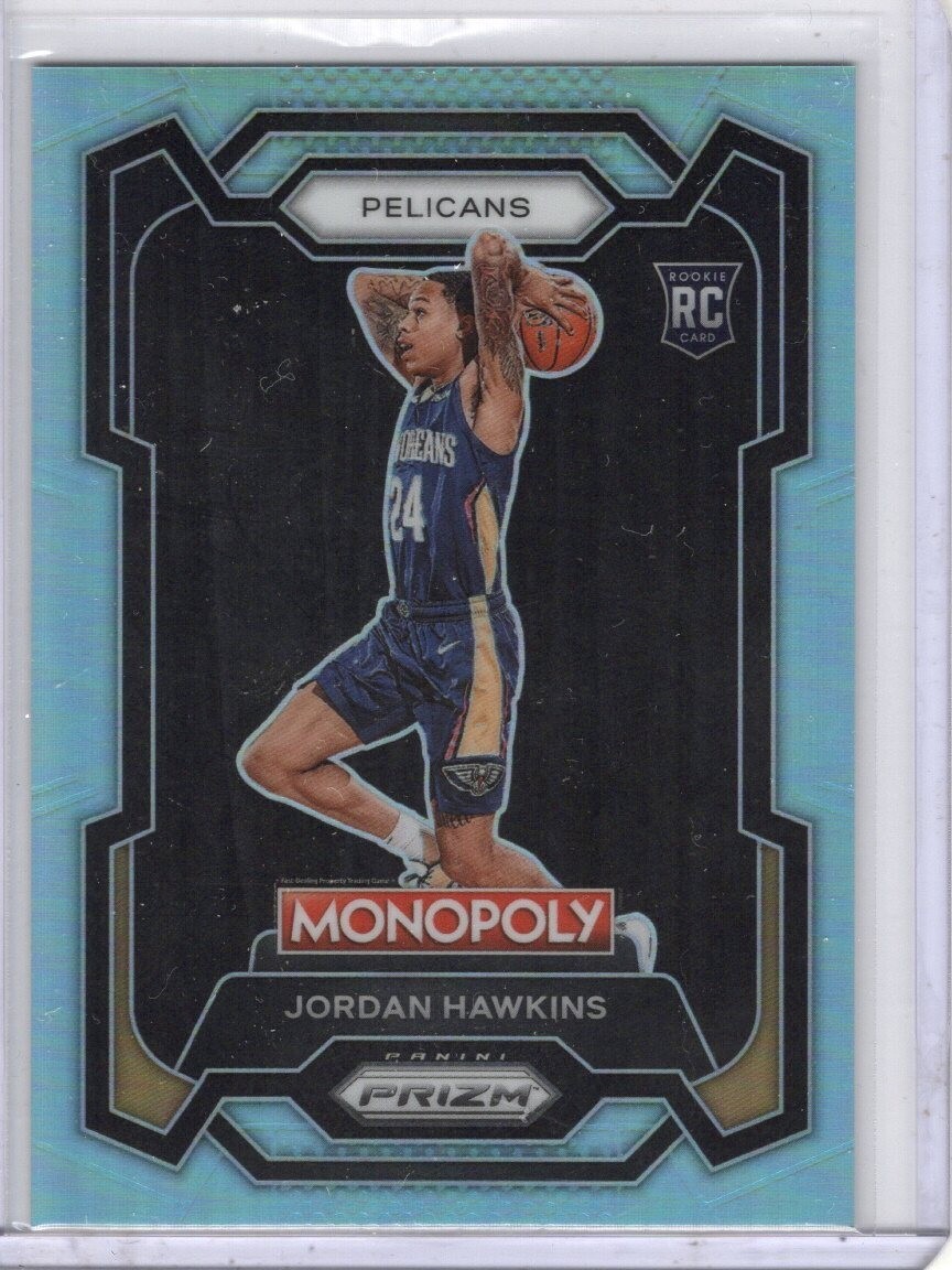 2023-24 Panini Prizm Monopoly Jordan Hawkins Light Blue Prizm RC 101/199