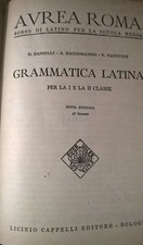 AUREA ROMA GRAMMATICA LATINA Danielli, Saccomanno, Tantucci Cappelli  Ed. 1963