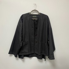 Terry Macey - Oversized Grey 100% Wool Lagenlook Jacket - L-xl