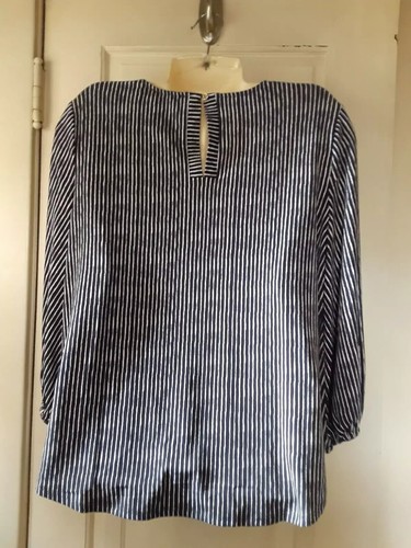 Adrianna Papell Women's 3/4 Sleeve Stretch Soft Blouse - Picture 8 of 17