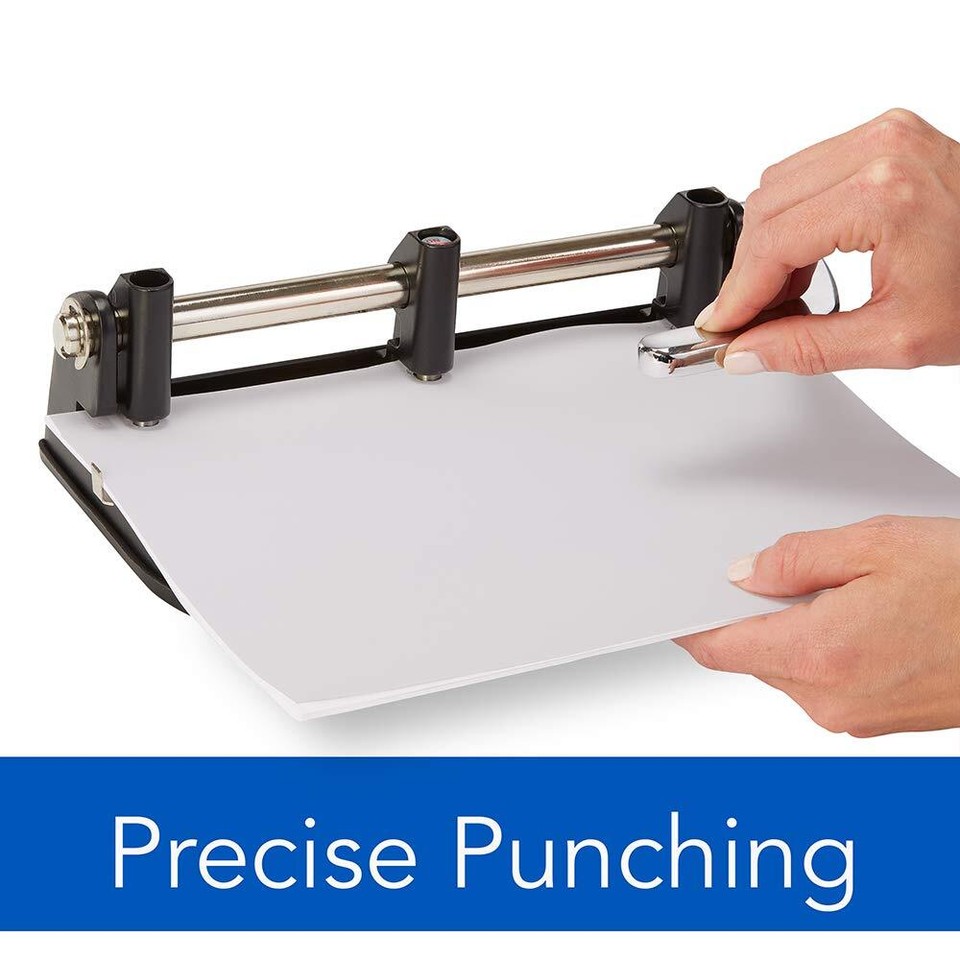 Swingline 27 Hole Punch Adjustable Heavy Duty Hole Puncher 40 Sheet