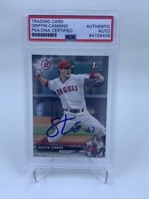 Griffin Canning Signed IP 2017 Bowman Draft PSA/DNA Los Angeles Angels 