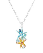 Sealife Theme Multi Starfish Pendant Necklace for Women