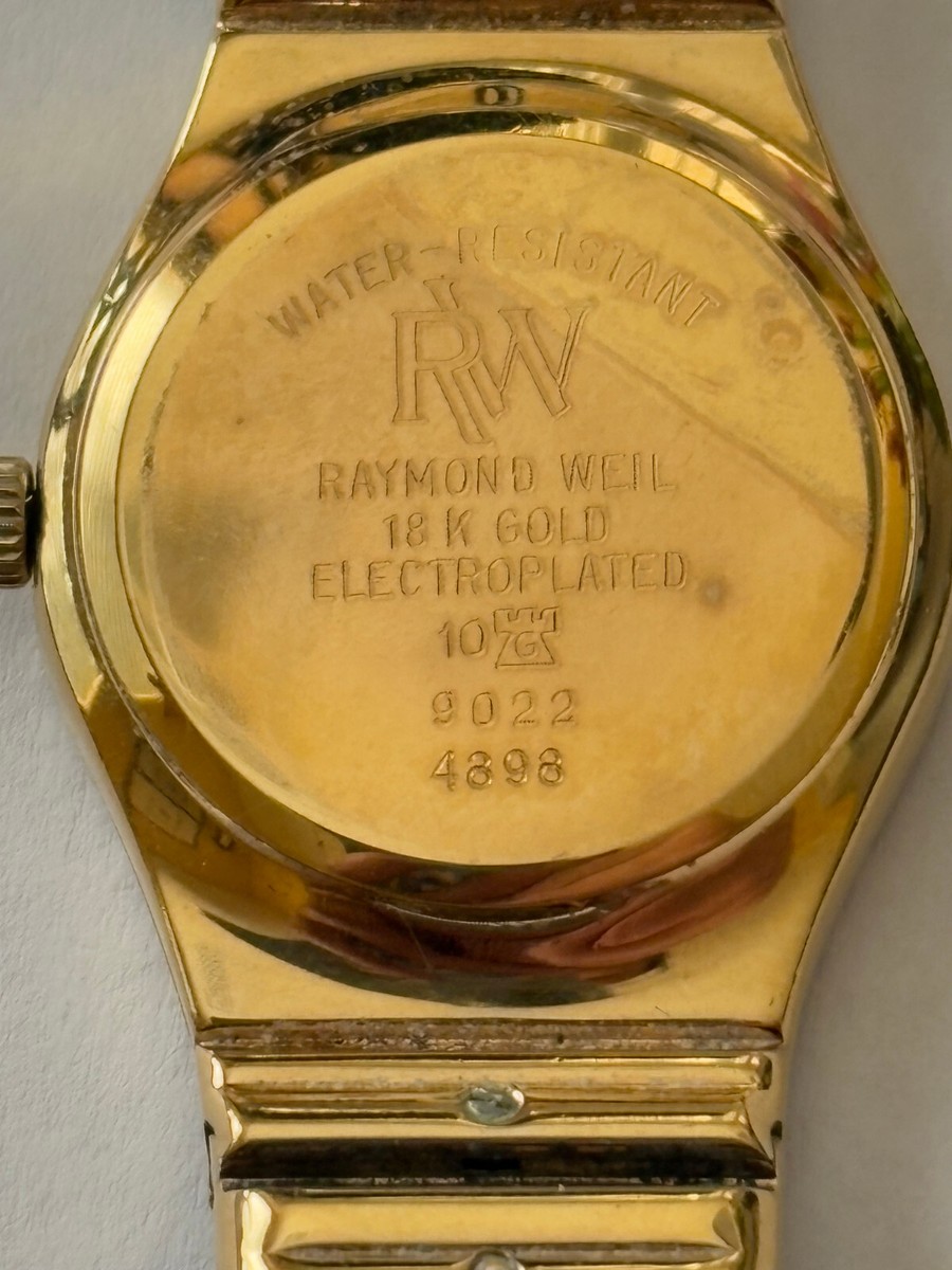 RAYMOND WEIL 腕時計 18K ELECTROPLATED 9022 Raymond Weil 9022 Tu-tone 18k Gold Electro-plate Swiss