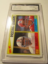 1984 DAN MARINO TOPPS FOOTBALL CARD #202 FGS GRADED GEM MINT 10 TUB SC-1