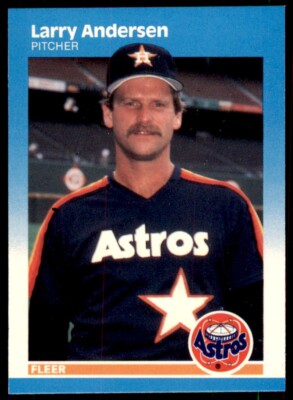 1987 Fleer Glossy Larry Andersen . Houston Astros #49