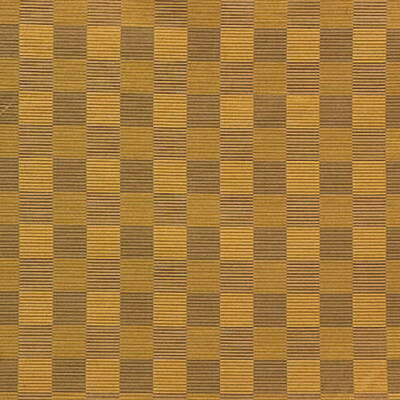 Groundworks Stereopticon Check Gold Silk Wool Upholstery Fabric MSRP $196/yd