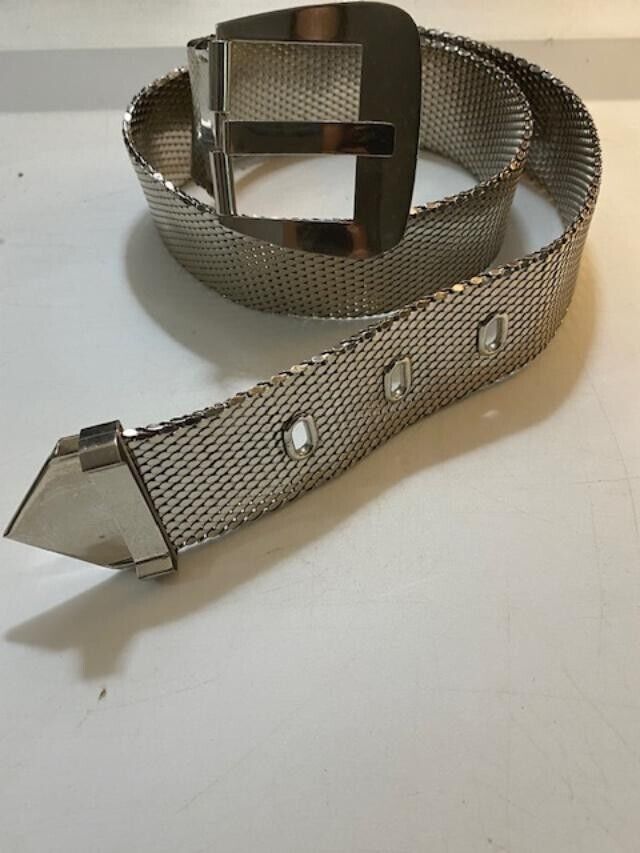 Vintage Whiting and David Silver Tone Belt - image 2