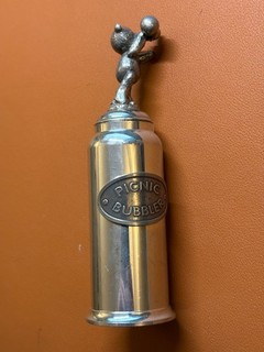 Royal Selangor Pewter Picnic Bubbler Teddy Bear Bubble Blower 5.2"