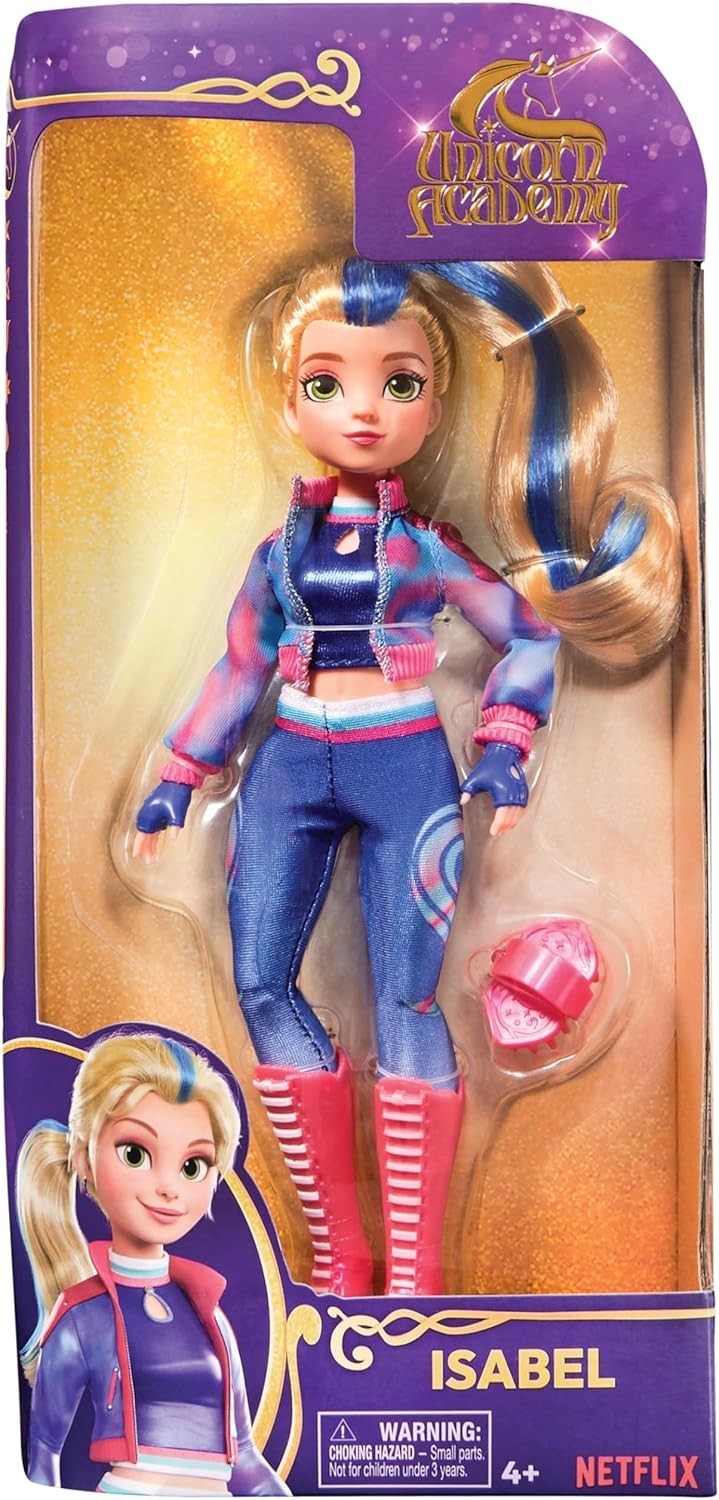 Bambola Isabel Unicorn Academy Giocattolo Bambine Netflix con Abiti e Accessori