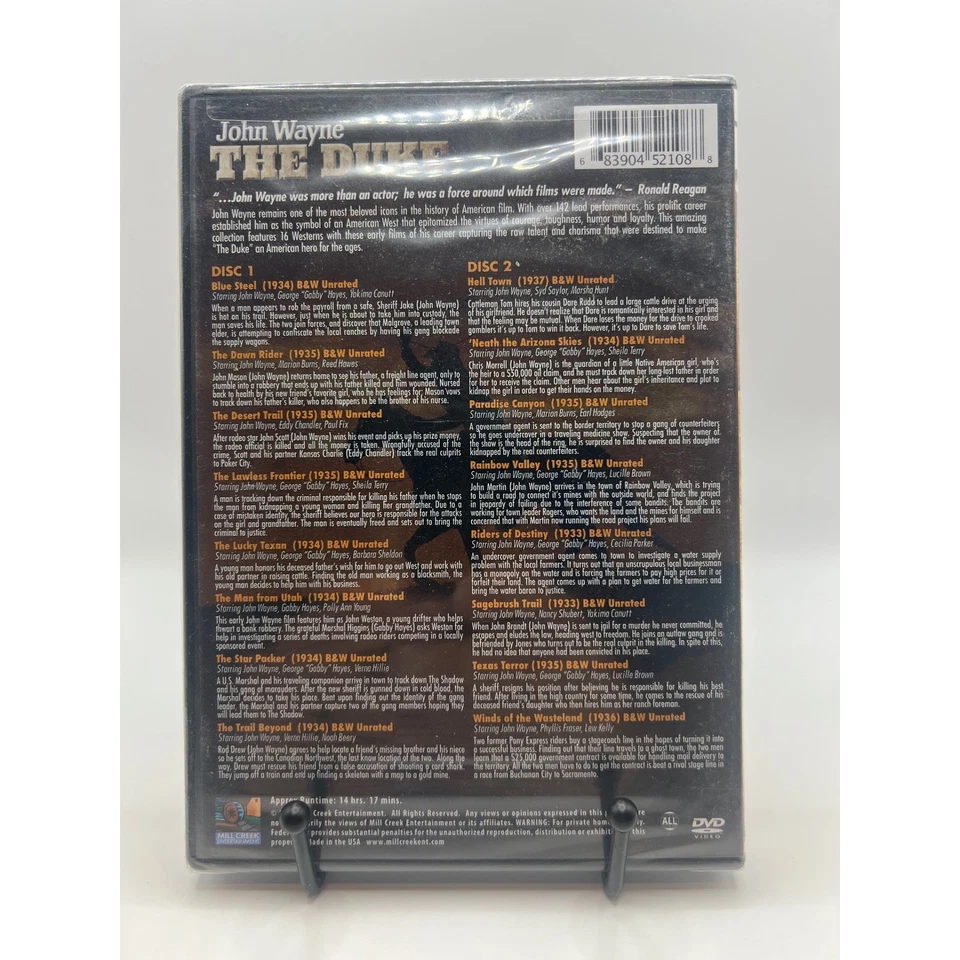 John Wayne The Duke 16 Movie Set Western *NEW SEALED* DVD Collection Unrated Foto 2 de 2