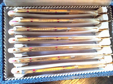 RARE VINTAGE SILBERSTAHL GARANTI-SOLINGEN 7 DAYS OF THE WEEK STRAIGHT RAZOR SET