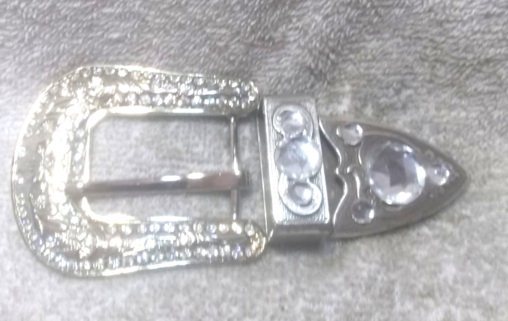 Medium Rhinestone Filled Western Replacement Buck… - image 1