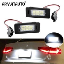 LED License Plate Lights T10 W5W 12V for Audi A1 A4 A5 A6 A7 Q5- 2pcs LED Light