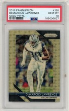 2018 Panini Prizm Football #150 Demarcus Lawrence Gold Vinyl Prizm #5/5 PSA 10