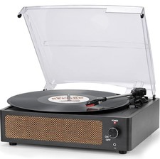 Vinyl Record Player with Speakers Vintage Turntable for Vinyls Records Belt-D...