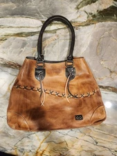 Bed Stu Bruna Stevie Purse Nectar Lux Tan Rustic Ivory Whipstitch Western Bag