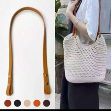 Pair of Replacement Bag Handles PU Leather Straps for Handbag Repair DIY