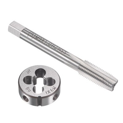 M9 x 1mm Metric Tap and Die Set HSS Machine Thread Tap with Round Die