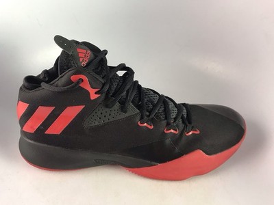 Adidas Dual Treat Basketball Sneakers Men's Black Red Sz 12 US