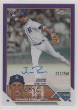 2023 Topps Chrome Rookie Purple Refractor 217/250 Jermaine Palacios Auto 19n6