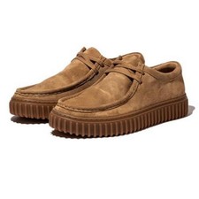 Clarks Torhill Lo Men's Sneakers Dark Sand Suede UK8.5/26.5cm New