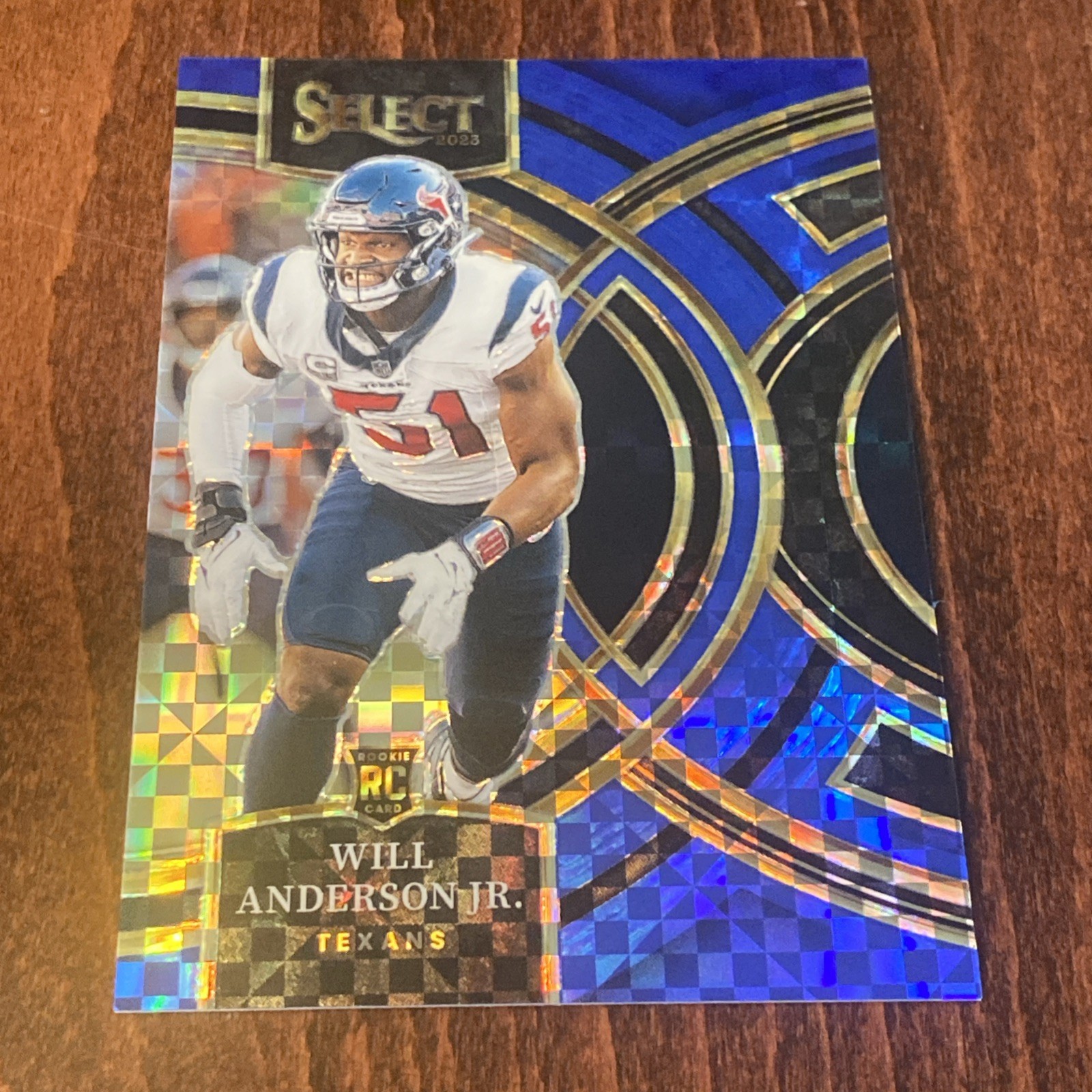 2023 Panini Select - Premier Level Will Anderson #125 Blue Prizm /149 (RC)