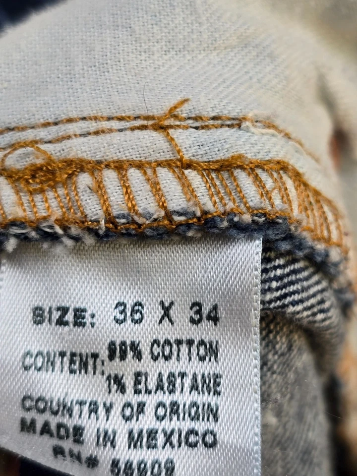 Cremieux Jeans Mens Dark Wash Denim Straight Leg 36x34 - Image 3 of 4