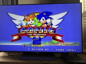 Sega Genesis Sonic 2 (Model 2) Sonic - Bundle Box - TESTED ✅ W/ 6 Games
