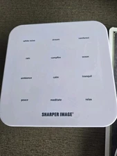 Sharper Image Digital Tranquility Sound Soother White Noise Machine 12 Sounds
