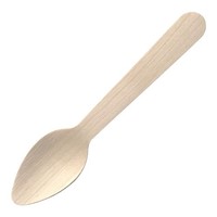 1000 KaffeelöFfel 11Cm Braun Holz Kompostierbar / Einweg LöFfel Geschirr Besteck