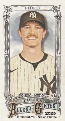 2025 Topps Allen & Ginter MLB No. 207 Max Fried Mini Card