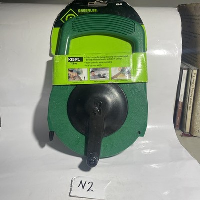 Greenlee Fischband, 1/4 Zoll x 25 Fuß, Stahl, grün (438-2X)