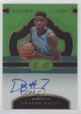 2017-18 Select Rookie Signatures Neon Green Prizm 11/65 Dwayne Bacon Auto 4ac