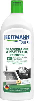 HEITMANN Pure Glaskeramik- Und Edelstahl Reiniger | 3-In-1 | Reinigung, Glanz Un