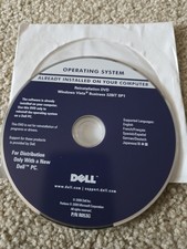 DELL WINDOWS VISTA BUSINESS 32BIT SP1 REINSTALLATION DVD P/N RO53G